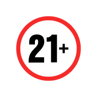 21+ age restriction